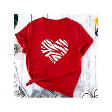 Imagem de Blusa T-shirt Plus Size Linda Eis-me Aqui Camiseta Feminina Blusinha T