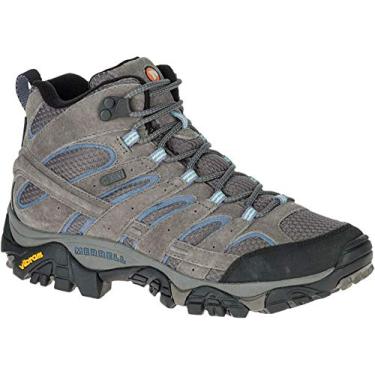 Imagem de Merrell Bota feminina Moab 2 Mid impermeável para caminhada, Granito, 41