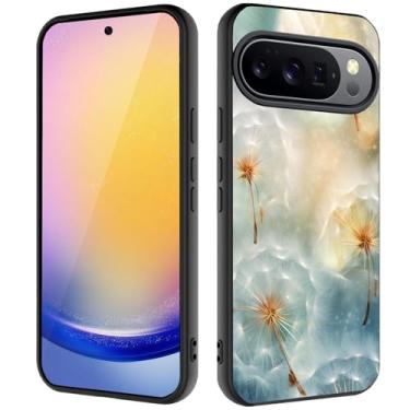 Imagem de Capa para Google Pixel 10 Pro XL, capa ultrafina de silicone líquido antiderrapante elegante, adequada para Pixel 10 Pro XL de 6,8 polegadas, floral dente-de-leão