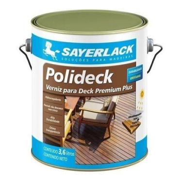 Imagem de Verniz Deck Polideck Natural Madeira Piscina 3,6 Semi Brilho - Sayerla