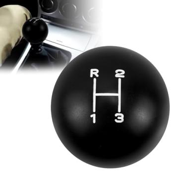 Imagem de RYANSTAR RACING Alavanca de mudança de marcha de 3 velocidades de alumínio, preto, 5/40.6 cm-24 com padrão branco, compatível com transmissão manual clássica T90 T14 T15 T150 1941-1978