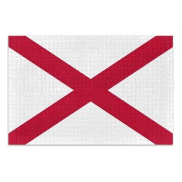 Imagem de Alabama State Flag Puzzles for Adults, Puzzle 1000 Pieces, Interlock Perfectly, Home Decor Gift Party for Men Women