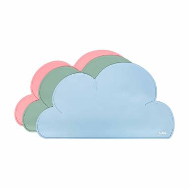 Imagem de Jogo Americano Em Silicone Infantil Mesa Pratinho Buba Nuvem