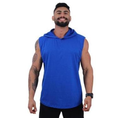 Imagem de Regata Longline com Touca Masculina MXD Conceito Lisa Sem Estampa Multicoloridas-Masculino