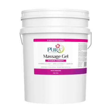 Imagem de PURA 1st Gel de massagem com vitamina terapêutica, fórmula hipoalergênica para uso muscular, mistura de suporte de tecidos profundos, emoliente sem perfume para bem-estar e recuperação física