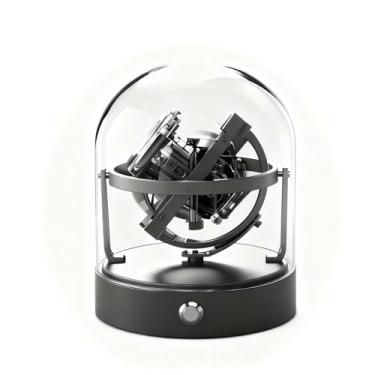 Imagem de DEWEGER Orbit Enrolador de relógio masculino automático, caixa única adequada para relógios Rolex e mecânicos preto