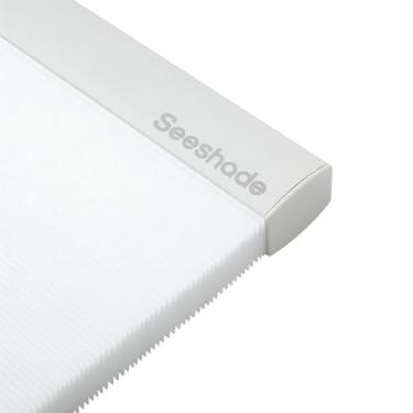 Imagem de Persianas Cellular Shades Cordless Top Down Bottom Up Honeycomb, persianas blackout com isolamento térmico, fácil de instalar, tamanho personalizado para casa e escritório, branco (blackout) 56 cm L x