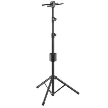 Imagem de Suporte Duplo p/Instrumento de Cordas Guitarra Violão Baixo - Aj Som A