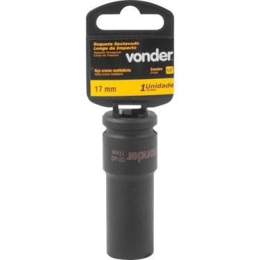 Imagem de Soquete Sextavado de Impacto Longo Encaixe 1/2" 17mm Vonder