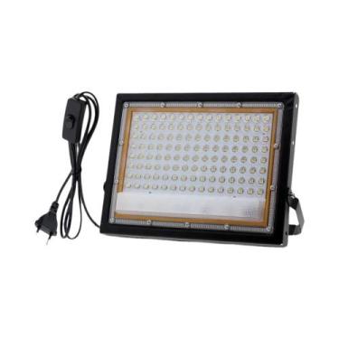 Imagem de Holofote externo LED 50W/100W com luz branca/luz quente/RGB com interr