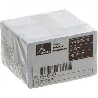 Imagem de Cartão PVC Branco Zebra 30MIL 104523-111