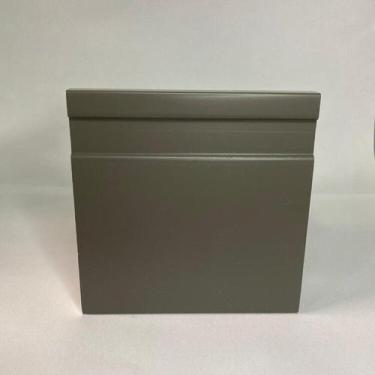 Imagem de Kit com 5 Barras Rodapé de Poliestireno 10cmX15mm Frisado Color 12m - 