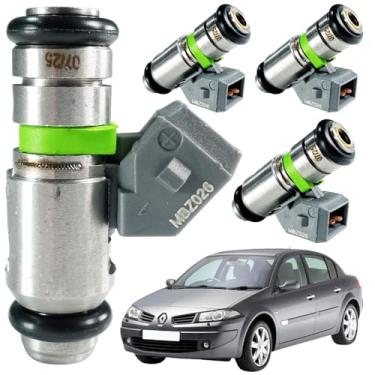 Imagem de 4 Bicos Injetores Megane 1.6 16V Gasolina 1999 2000 2001 2002 2003 2004 2005-50152602, IWP026