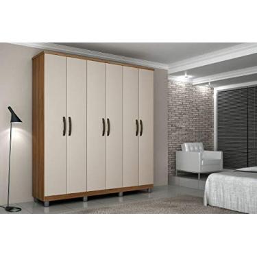 Imagem de Roupeiro 6 Pts Atenas Carvalho/Off White - CHF Móveis