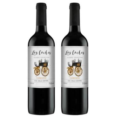 Imagem de Kit 2 Vinho Tinto Los Coches Classic Collection Carmenere 750ml