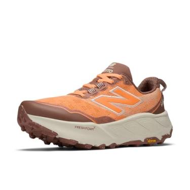 Imagem de New Balance Tênis de corrida feminino Fresh Foam X Hierro V9 Trail, Manga quente/flor de pêssego, 10.5 Wide