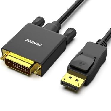 Imagem de Cabo DisplayPort Para DVI 3m (10 Pés), Macho Para Macho, Conectores Banhados A Ouro, 1080p 60Hz, Compatível Com PC, Notebook, Monitor E Projetor (DP Para DVI)