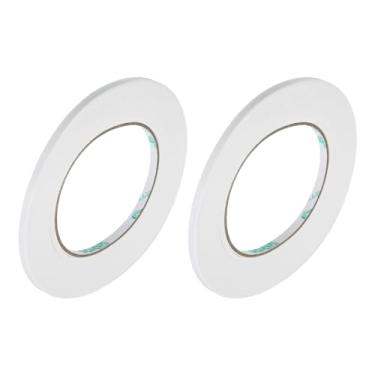 Imagem de Fita dupla face 1/5 polegada x 50 jardas para artes, artesanato, fotografia, scrapbooking, rasgo à mão, suporte de papel, pacote com 2