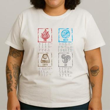 Imagem de Camiseta ALL ELEMENTS Tradicional, PP, Branco