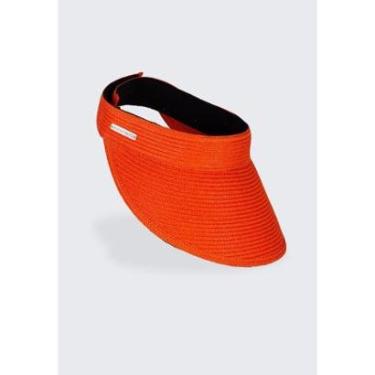 Imagem de Viseira Areia Branca UV50+ Patacho Laranja Único-Feminino