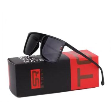 Imagem de Óculos de Sol Polarizado Quadrado Uv400 Story TR90 STYZ1941J, Preto