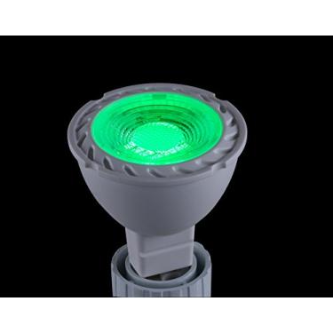 Imagem de CBConcept Lâmpadas de LED GU10 listadas pela UL, pacote com 2, 6 watts, 550 lúmens, verde, equivalente ao halogênio 50W, ângulo do feixe de 36°, 120 volts, não regulável, iluminação LED embutida/trilha | Projetado em San Francisco