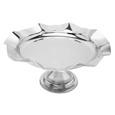 Imagem de WOLFF - Bandeja com Base Bonbon 41cm x 41cm x 6,5cm Zamac Niquelado