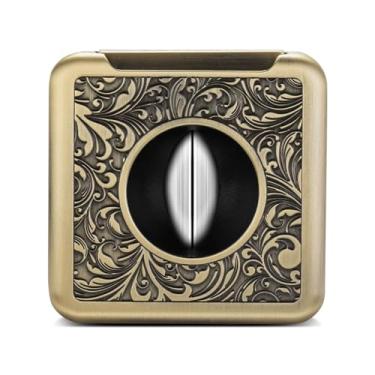 Imagem de JDIME Acessório de caixa de presente multifuncional 4 em 1 para cortador de charutos (amarelo)