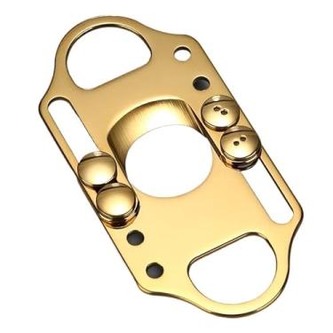 Imagem de JDIME Tesoura de cortador de charuto, lâmina afiada, bolso portátil de viagem de aço inoxidável, mini acessórios requintados para fumar, caixa de presente (ouro)