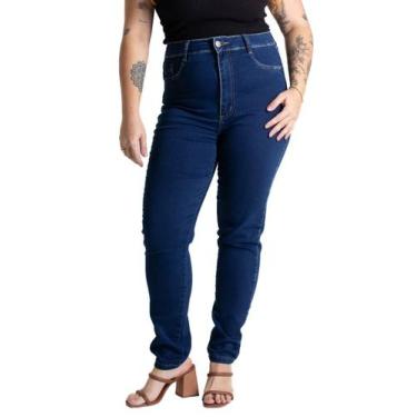 Imagem de Calça Jeans Sawary Cigarrete Plus Size - 280838 - Azul 46, 46, Azul