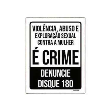 Imagem de Kit 10 Placas Violência Abuso Exploração Sexual Denuncie - Sinalizo.Co