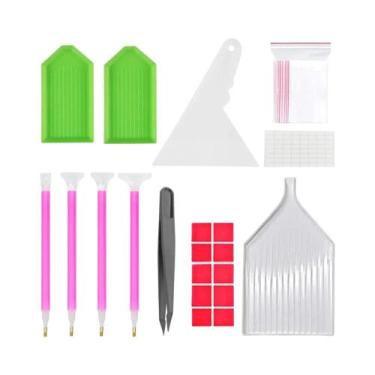 Imagem de Kit De Pintura Em Diamante 5D Com Caneta De Bordado, Fita Adesiva, Pin