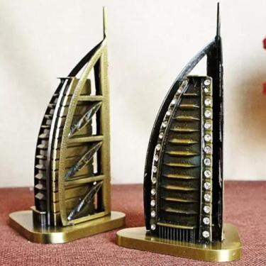 Imagem de Miniatura TOP Metal Burj Al Arab Dubai Hotel 7 Estrelas 15cm - Lar Pre