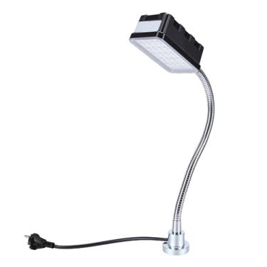 Imagem de FTVOGUE Luz de Máquina LED, 10W 1500lm 6500K Luz Branca Com Base Magnética Flexível de Pescoço de Ganso de 50cm para Bancada de Trabalho de Torno CNC, Fresagem de Iluminação Industrial (plugue da ue)