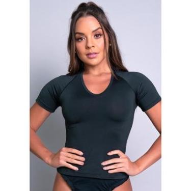 Imagem de Camisa Térmica Manga Curta Segunda Pele MVB Modas Feminina-Feminino
