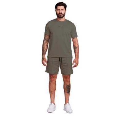 Imagem de Conjunto Masculino Camisa Shorts Moletinho Premium-Masculino