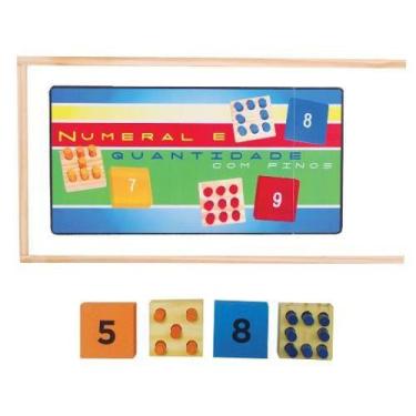 Imagem de Brinquedos Educativos - Numeral E Quantidade Com Pinos 18und - Sonho d