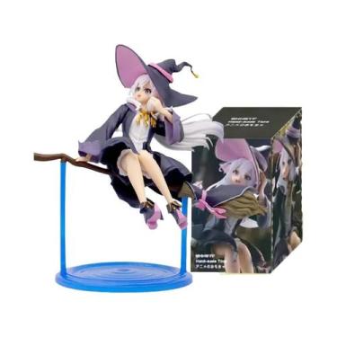 Imagem de Figura De Ação De Bruxa Voadora, Modelo De Brinquedo Sentado Em Vassou