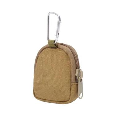 Imagem de Porta-Chaves Masculino Com Bolso Para Moedas E Zíper, Bolsa De Chaveir