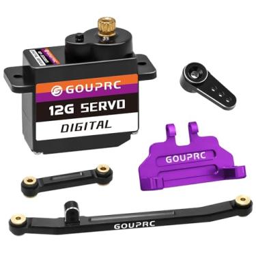 Imagem de GOUPRC 4.6KG RC Digital Micro Servo of Metal Steel Gear with Servo Mount & Servo Horn & Steering Linker Kit for Axial SCX24 1/24 RC Car Crawler Upgrade