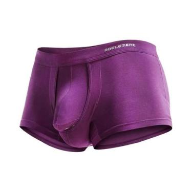 Imagem de Cueca Masculina De Seda Gelada Com Separação Do Cordão Retículo Austrí