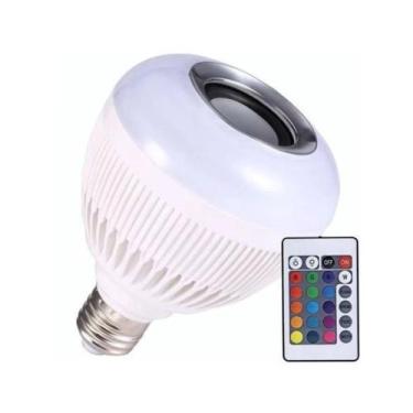 Imagem de Lampada Colorida Musical Bluetooth Bivolt Festa Som Luz Rgb 110v/220v 
