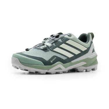 Imagem de adidas Tênis feminino Terrex Skychaser Gore-tex para caminhada, Verde prata/verde linho/hera, 34