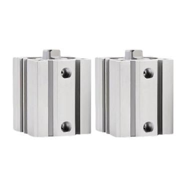 Imagem de ACQ32 ACQ40 Furo 32 mm 40 mm Curso 5-100 mm Pistão Compacto Pneumático Air Cilindros de Dupla Ação 1 Pç (Curso 10 mm, ACQ40 (sem ímã))