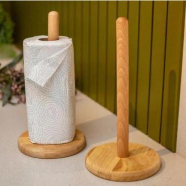 Imagem de Porta Papel Toalha de Madeira Portal Papel Madeira Portal Papel Cozinh