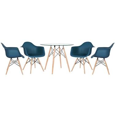 Imagem de Kit - Mesa Eames 90 cm + 4 cadeiras Eames Daw