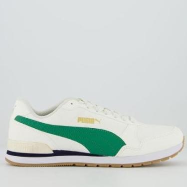 Imagem de Tênis Puma ST Runner V2 BDP Off White e Verde-Masculino