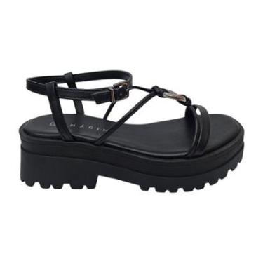 Imagem de Sandália Ramarim com Salto Tratorado Feminina-Feminino