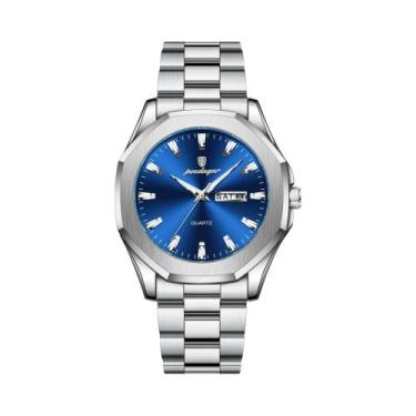 Imagem de Relógio De Pulso Masculino À Prova d'Água Luminosa Em Aço Inoxidável Q