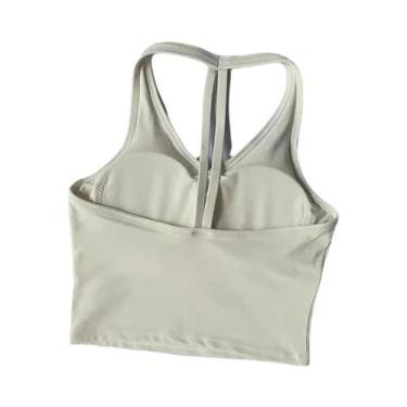 Imagem de Sutiã Esportivo Feminino Sem Costura Com Efeito Push-Up, Respirável E 
